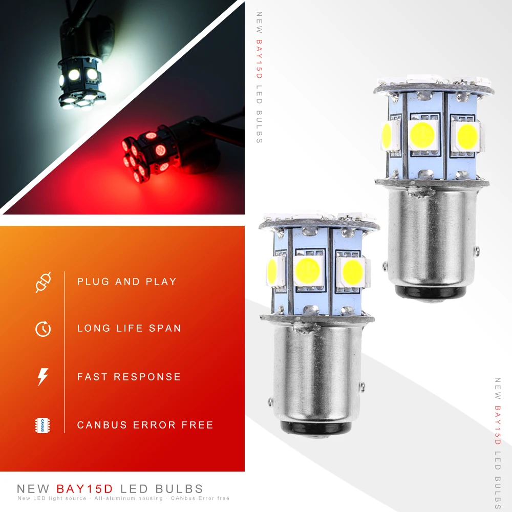 10 шт. фонарь заднего поворота BAY15D 1157 1157A 7528 3496 2397