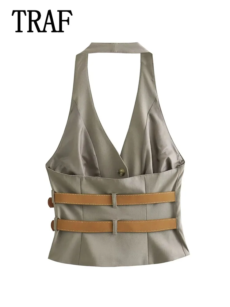 Комплект из 2 предметов для женщин с поясом и высокой талией