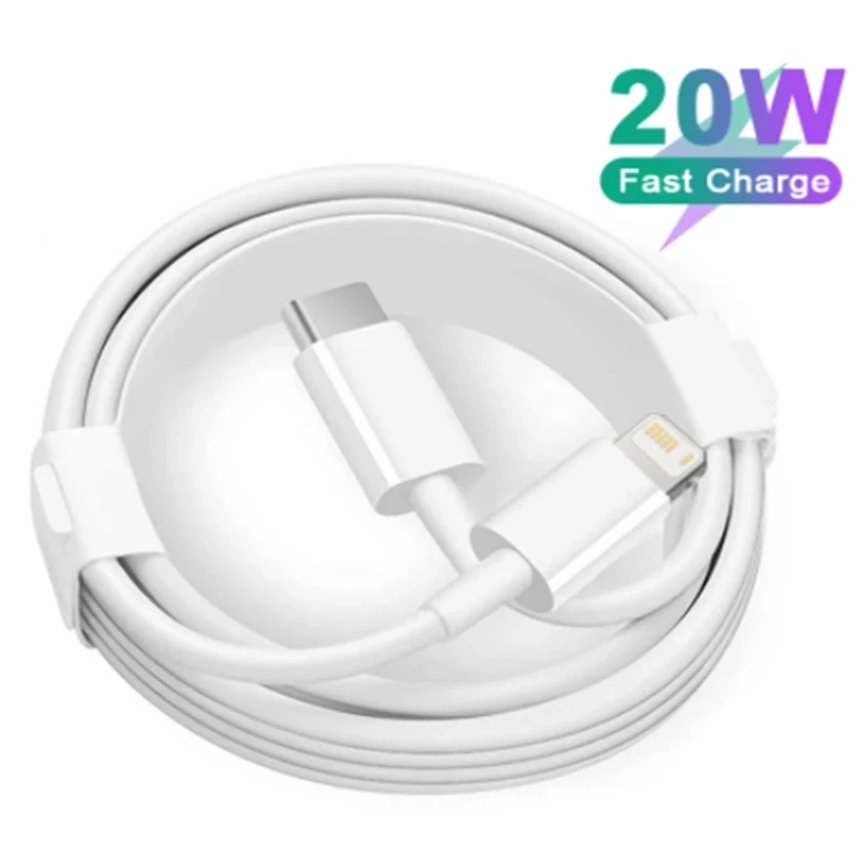 

USB C To PD 20W Fast Charging Cable For iPhone 11 12 13 Pro Max mini XR XS MAX X 7 8 Plus SE Charger Cable Data Line Accessories
