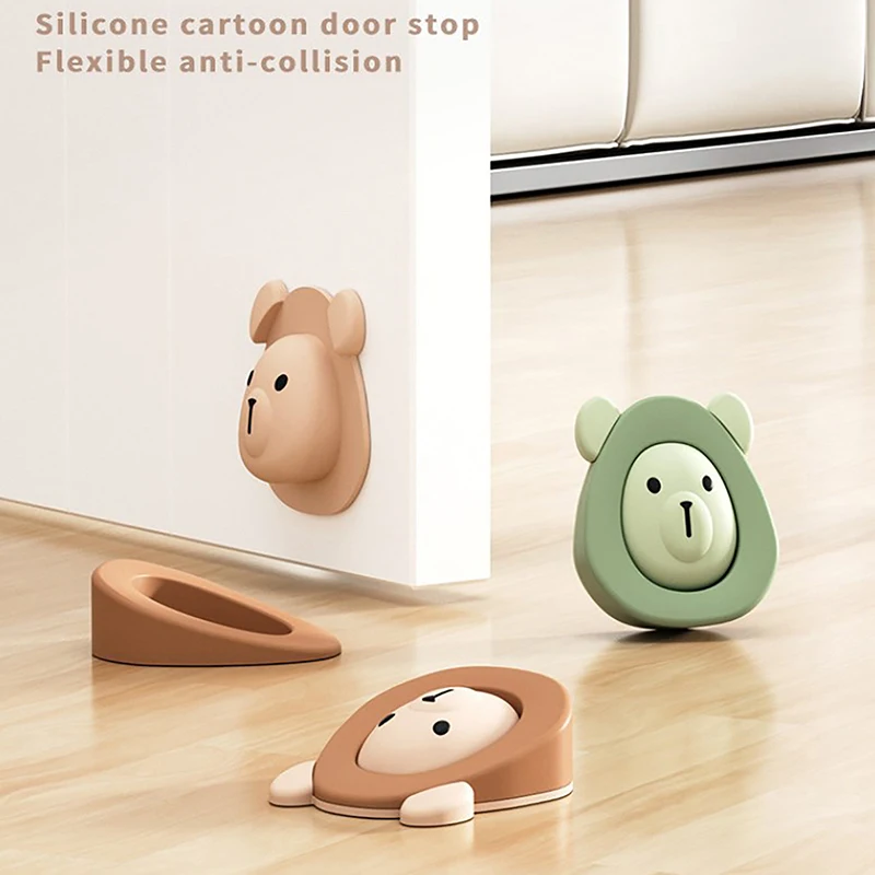 

Cute Sticker Design Silicon Cartoon Anti-collision Sticker Protect Household Goods Wall Stickers Top Door Device Door Block