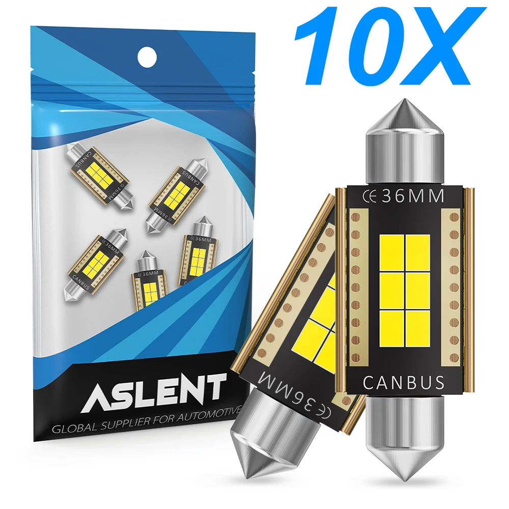 

10x C5W светодиодный Festoon CANBUS 31mm 36mm 39mm 41mm C10W светодиодный Bulb 3020SMD Chip, лампа для чтения в салоне автомобиля, цвет: белый, 6500k, без ошибок