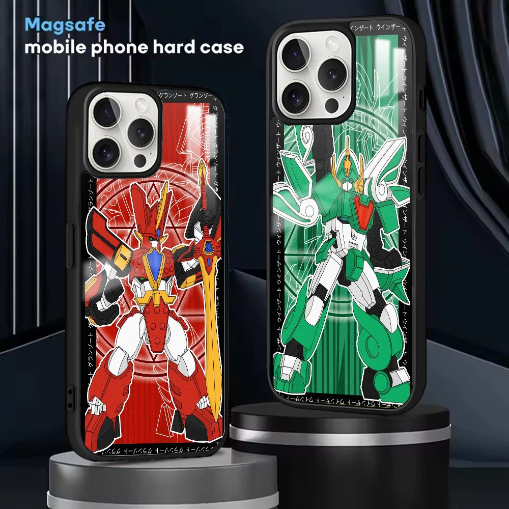 Фото Чехол для телефона M-Mado King G-Granzort для iPhone 16, 15, 14, 13, 12, 11 Pro Max Plus Mini, магнитный чехол для беспроводной зарядки Magsafe, чехол №2