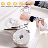 20222021 bathroom shower sink bath sealing strip tape white pvc self adhesive waterproof wall sticker for bathroom kitchen
