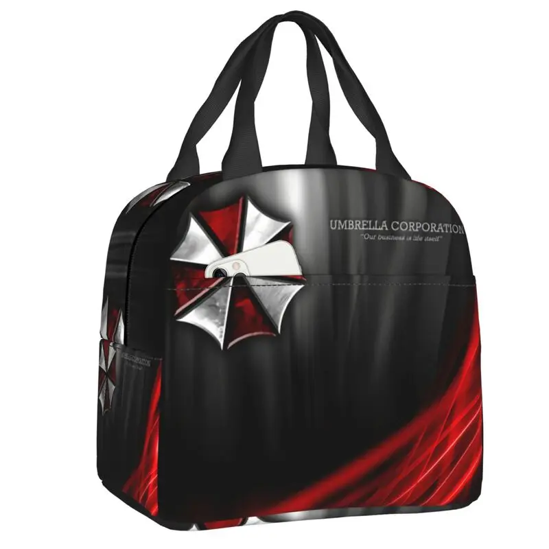 Umbrella Corporation Corp Thermal Insulated Lunch Bag Military Corps Resuable Lunch Container for Kids School Storage Food Box