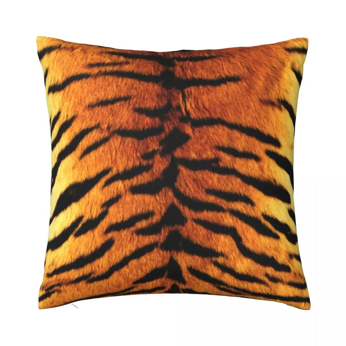 

Realistic Tiger Skin Pillowcase Cushion Cover Decorations Animalprint Skin Animal Throw Pillow Case Cover Home Zipper 45*45cm