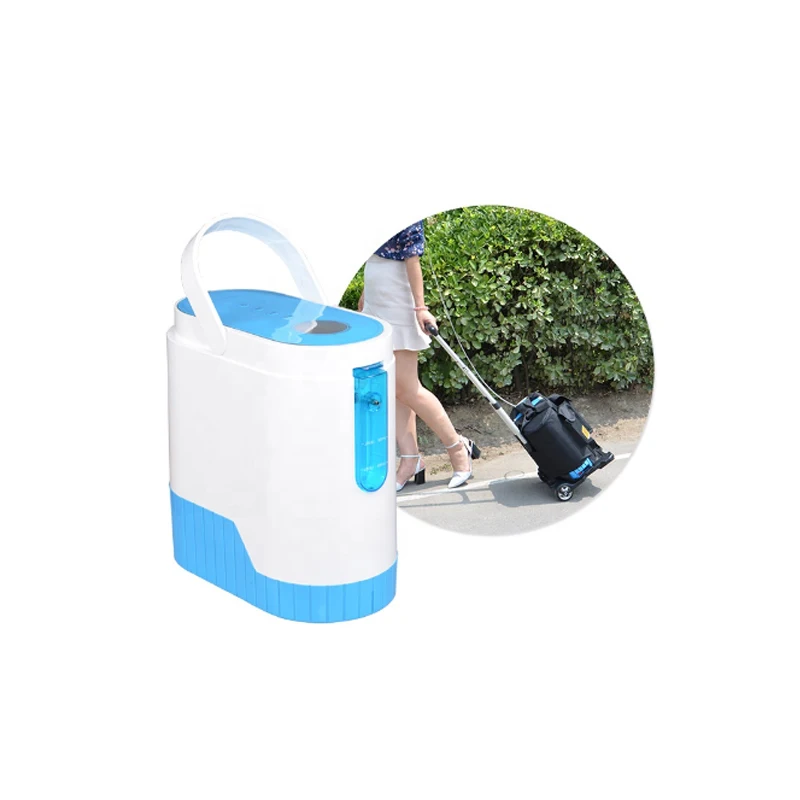 

CE certificated hot sale mini portable concentrador de oxigeno with battery 5L Olive