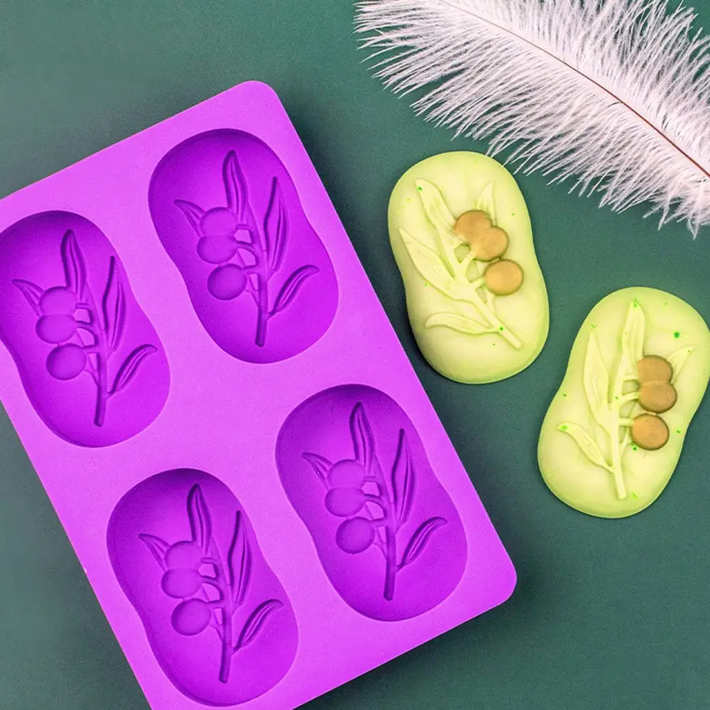 

Church Party Bees Shaped Handmade Clay Tools Silicone Cake Resin Molds Olive Leaves Shaped Soap Mold 3D Art Wax Mold