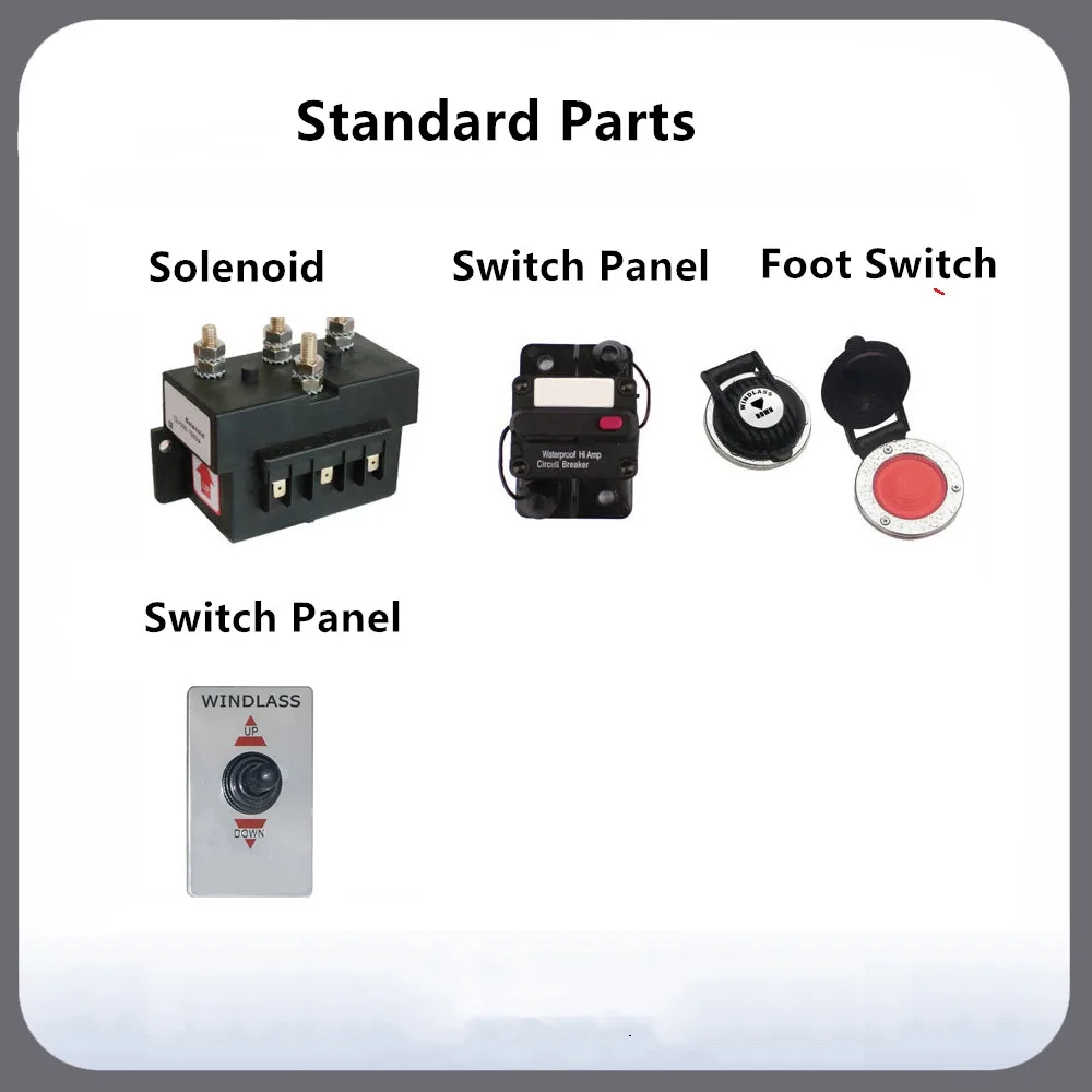 12 В 900 Вт сверхмощная высокоскоростная морская якорная лебедка ветрового стекла