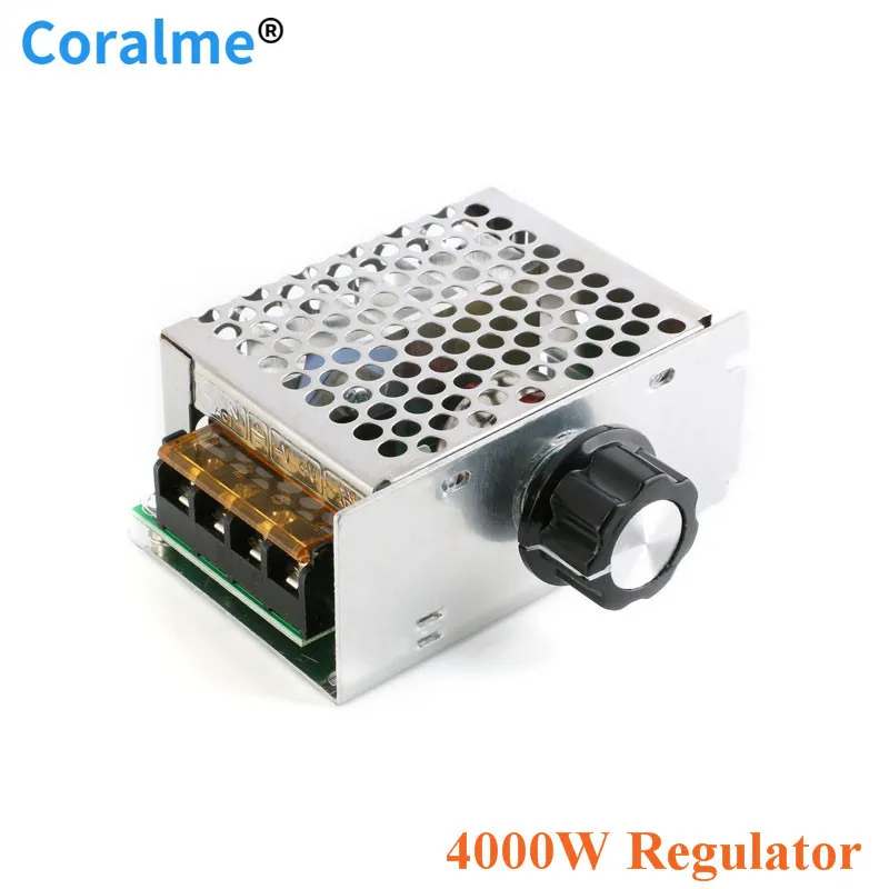 

AC 4000W 220V SCR Voltage Regulator Adjust Motor Dimmer Speed Control Thermostat Electric DIY Kit High Power