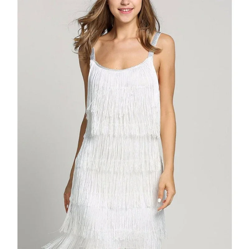 Женское платье-Чарльстон с ростом 20 коктейльное платье Гэтсби бахромой для