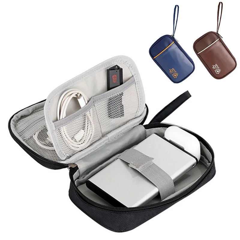 

Многофункциональная мини-сумка для цифровых устройств, дорожная сумка для хранения кабеля для передачи данных, Портативная сумка-Органайзер для зарядки и хранения наушников