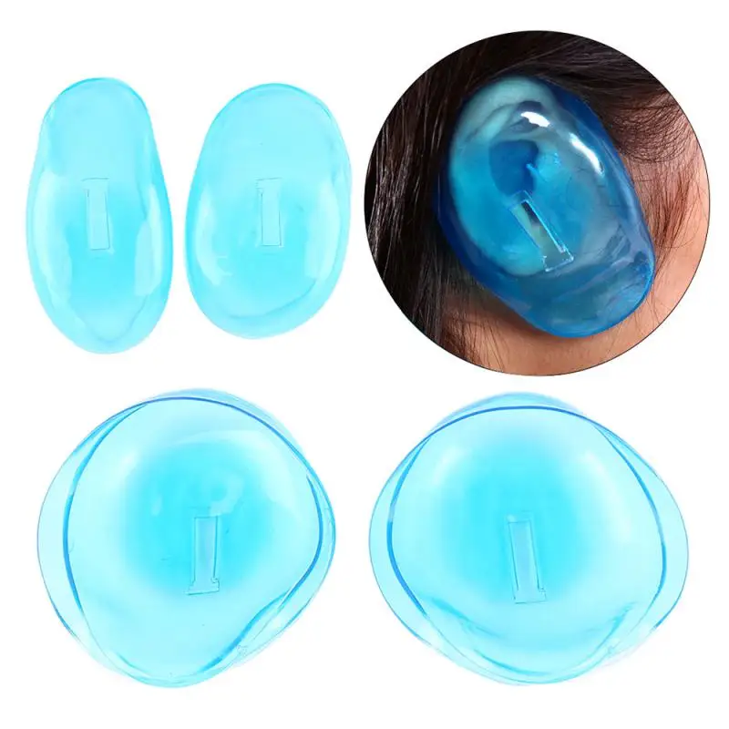 

1 Pair Reusable Silicone Hair Dye Ear Covers Shield Barber Shop Anti Staining Earmuffs Protect Ears Styling Accessories