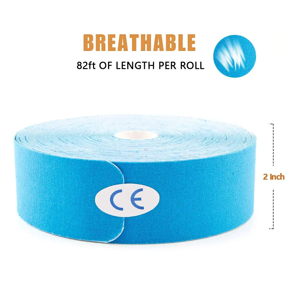 Кинезиологическая лента Pre Cut Спортивная дышащая эластичная повязка