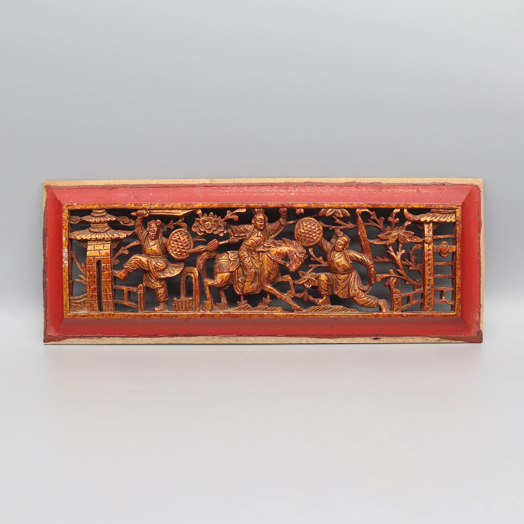 Пара из 4 панелей для резьбы от старой кровати с навесом Украшение стен