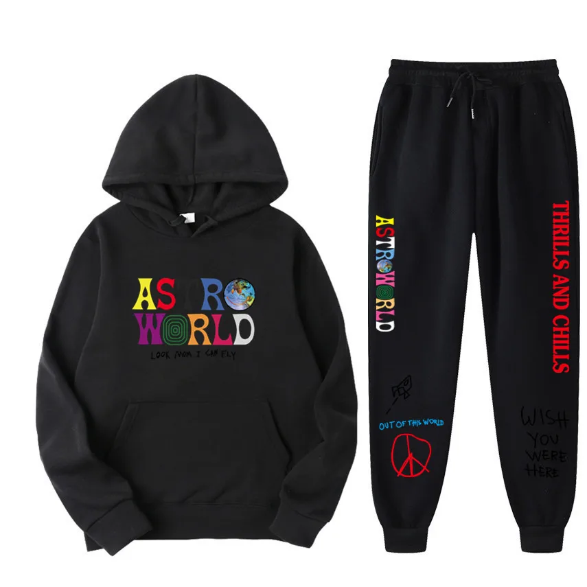 2023 New Fashion Hoodie Sweater Set Letter Hip Hop Astroworld Hoodie Street Apparel Men's and Women's Sweatshirt