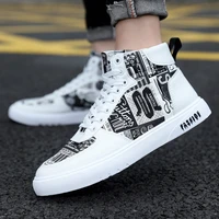 mens casual skateboarding shoes high top sneakers sports shoes breathable hip hop walking shoes street shoes chaussure homme