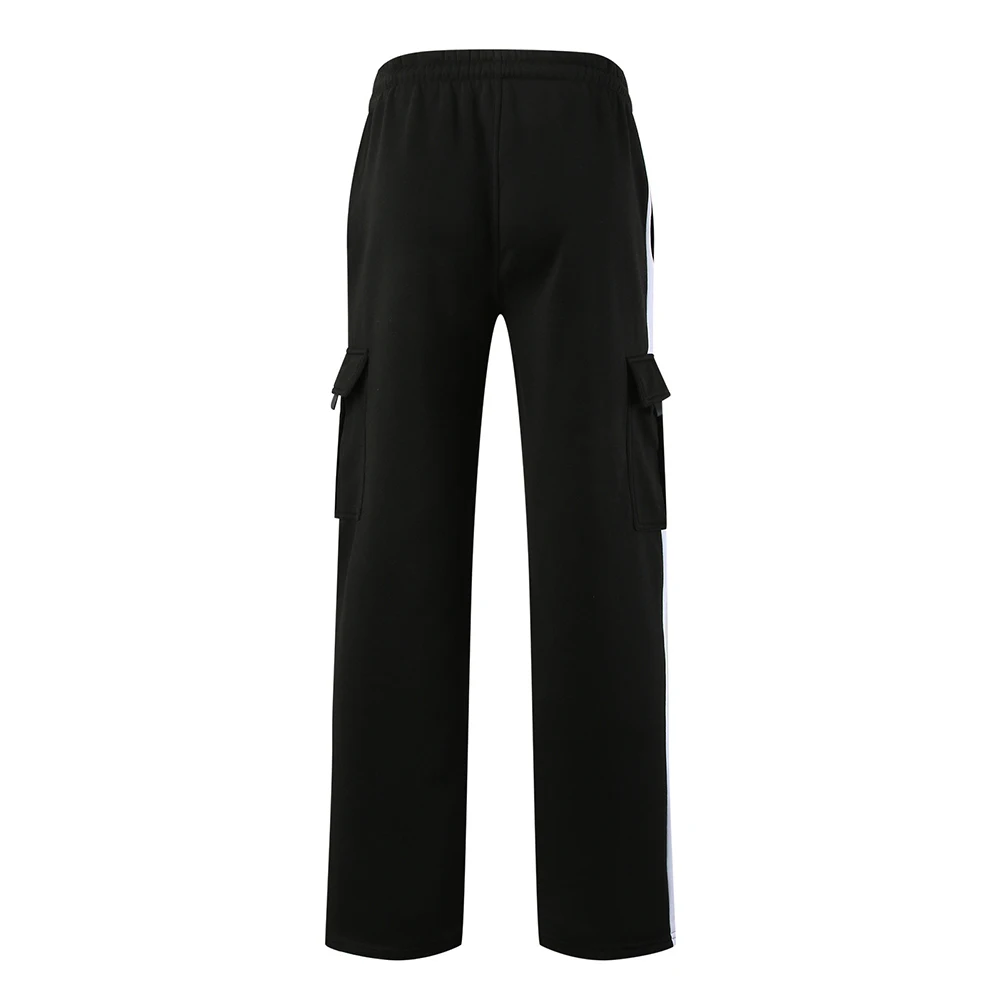 

Trousers Men Pants Active Sports Trousers Athleisure Big Pocket Cargo Sweatpants Casual Heavy Fleece Joggers Loose