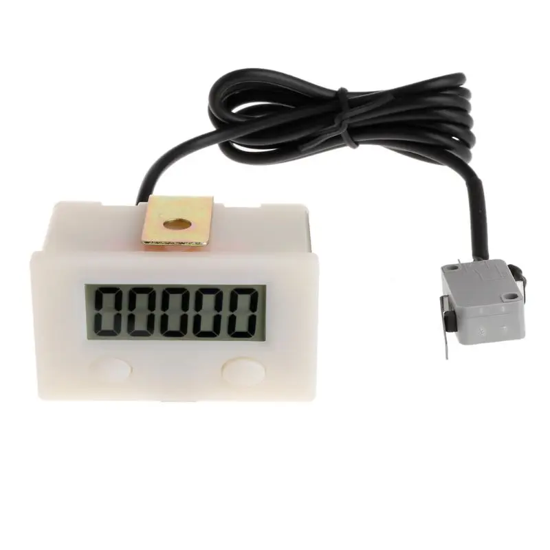 

Digital 5 Digit LCD Electronic Punch Counter With Microswitch Reset&Pause Button