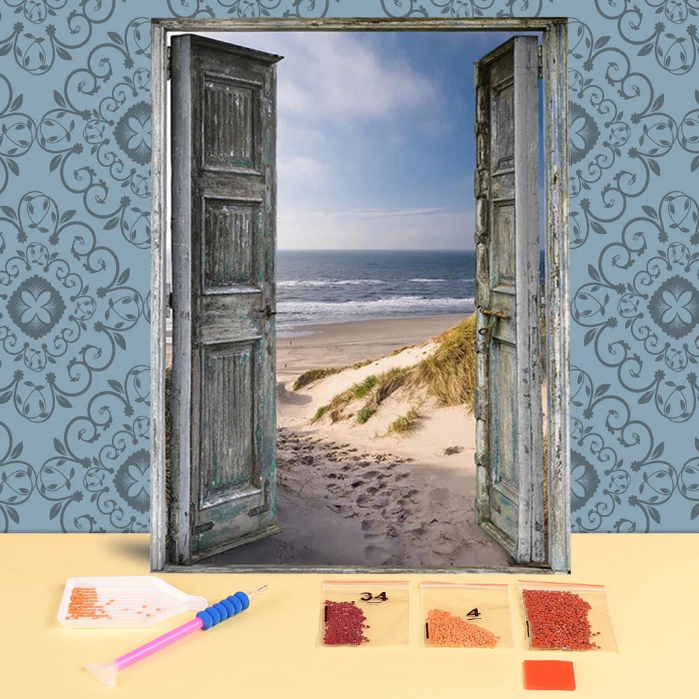 

Набор для алмазной вышивки «Пейзаж», Алмазная мозаика «сделай сам», полный комплект для домашнего декора, рождественский подарок