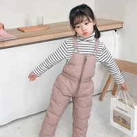 2022 new winter sleeveless jumpsuits children clothes girl vest romper childrens clothing for boy high waist overalls 0 5 years