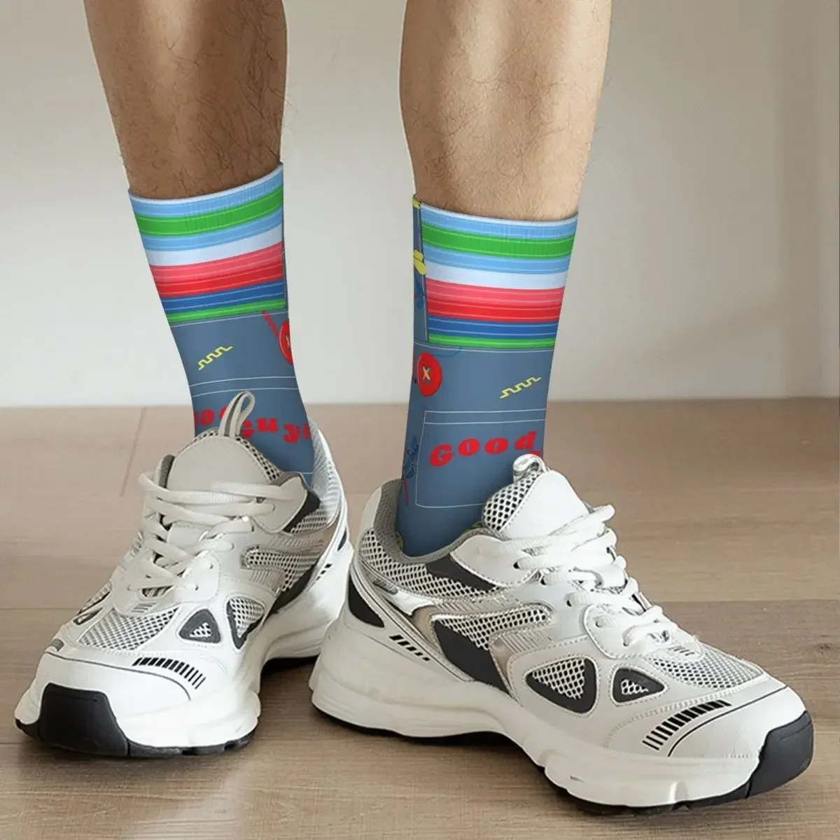 Хорошие парни детские игровые чулки в стиле Чаки-убийца впитывающие Харадзюку