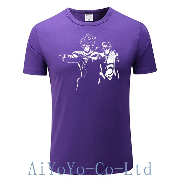 Футболка с надписью «Невероятные приключения Джоджо», винтажная женская рубашка с коротким рукавом и круглым вырезом, уютная футболка с чистой игрой для мужчин