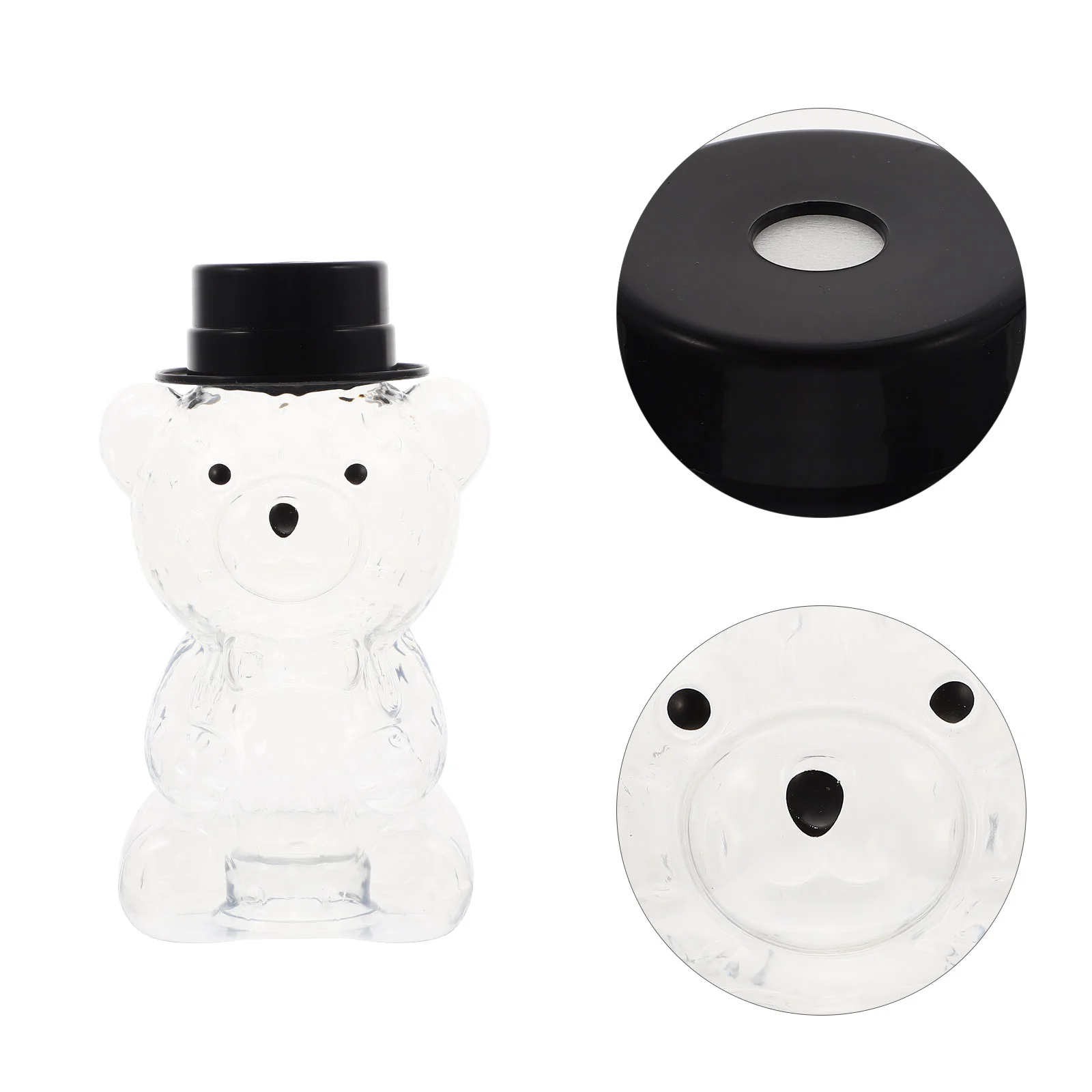 

Milk Tea Plastic Bottle Beverage Clear Coffee Sealing Bottles Mini Portable Fridgedee Bear Drinking