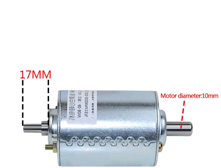 24 В 8000 об/мин JT0 Конусообразный вал Двигатель постоянного тока поплавковой