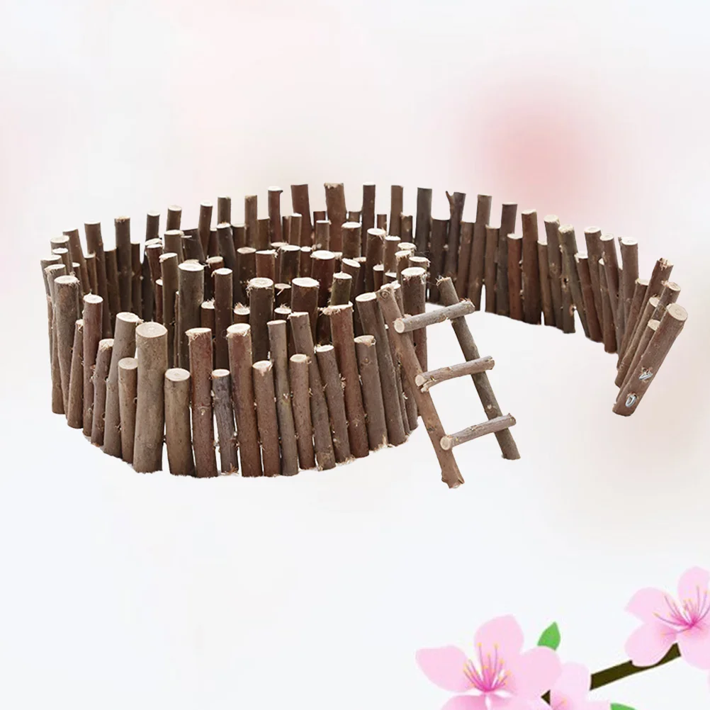 

1 Set Christmas Small Ladder Decoration Fence for Bonsai Ornament Christmas