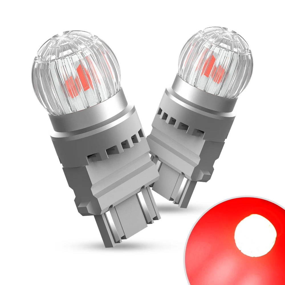

AUXITO 2 шт. T25 3157 P27/7W LED лампы белого, красного, янтарного, желтого цвета, 3156 P27W LED лампы DRL для автомобиля, стоп-сигналы, фонари заднего хода, габаритные огни 12В