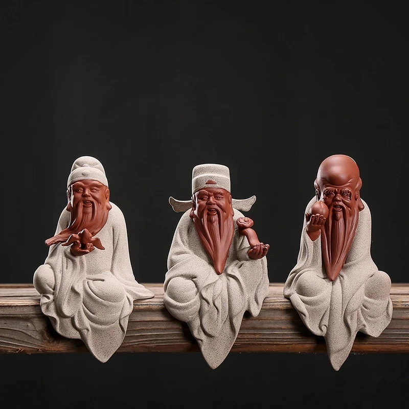 

Керамическая статуэтка Fu Lu Shou в китайском стиле