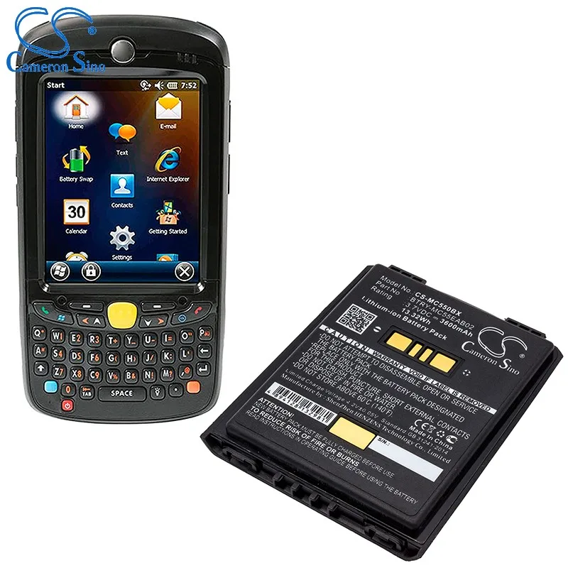 

CS Battery for Symbol MC55 MC55A MC56 MC65 MC67 5574 5590 MC659 fits Symbol U60493 82-111094-01 Barcode Scanner battery 3600Mah