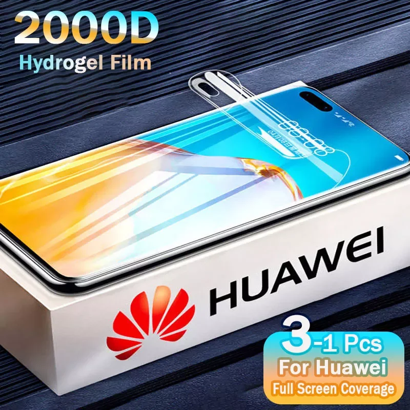 

Protector Hydrogel Film For Huawei P30 P40 P50 Pro P20 Lite Protective Film For P Smart2019 Z Mate 40 30 20 Por Not Glass