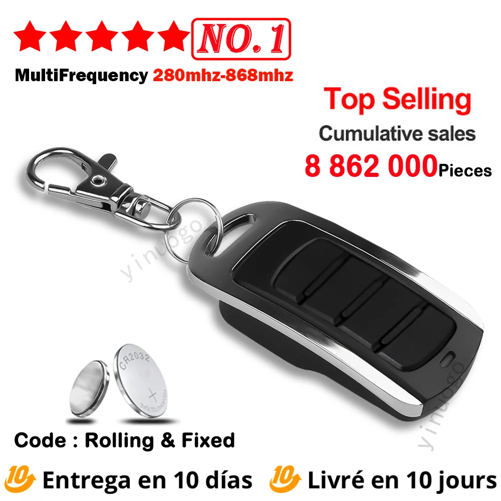 

Multifrequency Remote Control Garage Door Command Gate Opener Wireless Transmitter Electric Gate Control Barrier Code Grabber