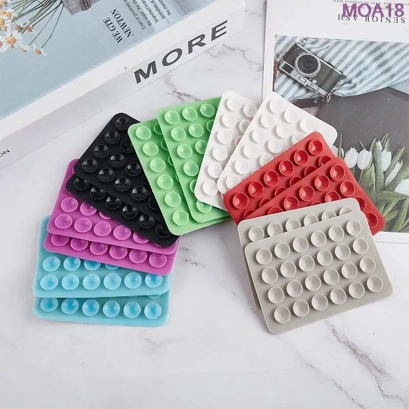 

24 Silicone Square Single-Sided Sticky Suction Cup Mobile Phone Non-Slip Sticker