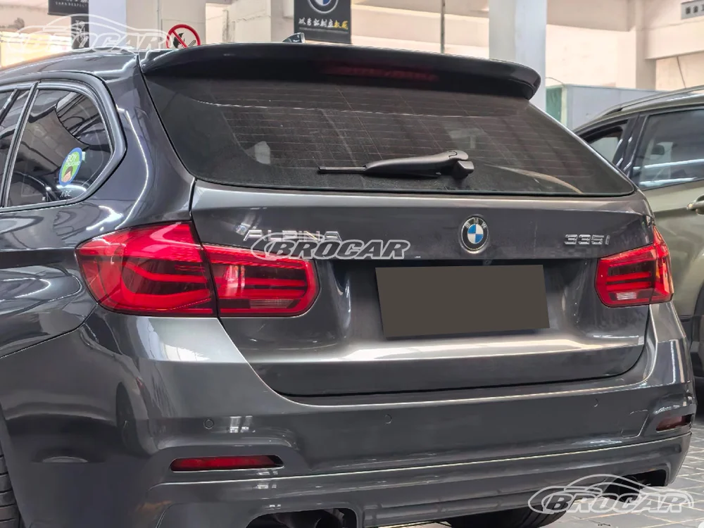 Фото Для BMW 3 серии (Wagon Touring ESTATE) 2013-2019 годов выпуска: карбоновый спойлер на крышу, спойлер на багажник, аксессуары №4