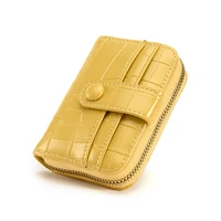 new card holder wallet zipper coin purse fashion women multifunction purse organ folding wallet for women student buckle wallet