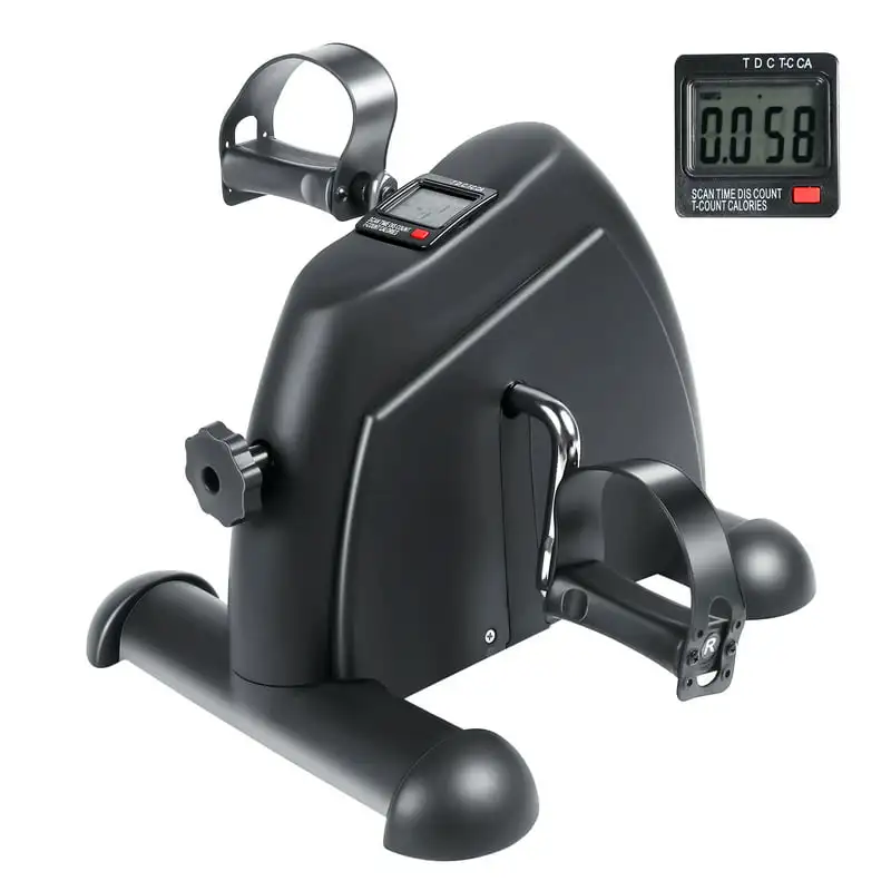 

Exercise Bike Pedal Exerciser Portable Mini Exercise Bike for Arms and Legs Workout with Digital Monitor, Resistance Adjustable