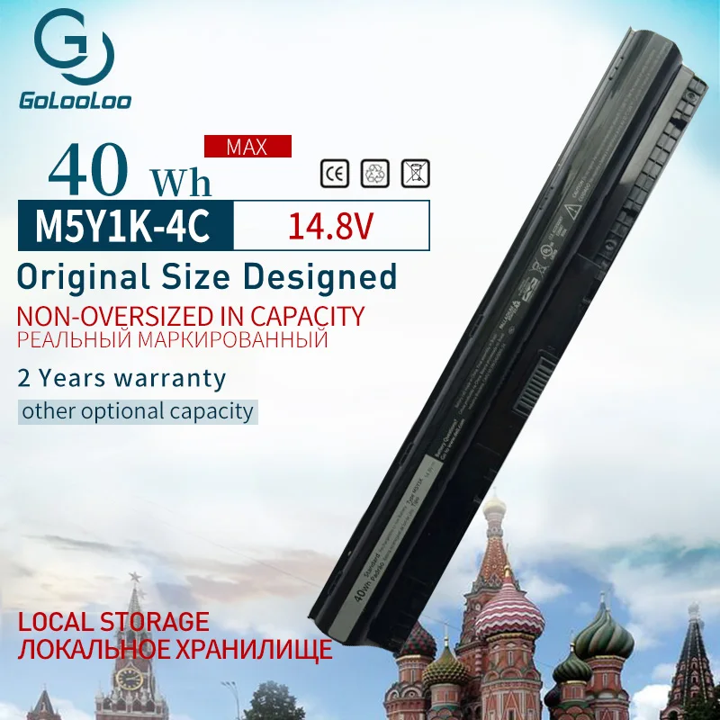 Аккумулятор GOLOOLOO M5Y1K для ноутбуков DELL 14,8, 5455, 5558, 3000, 3560, 3570, 15, 3560, 3000, 5759, GXVJ3, HD4J0, KI85W