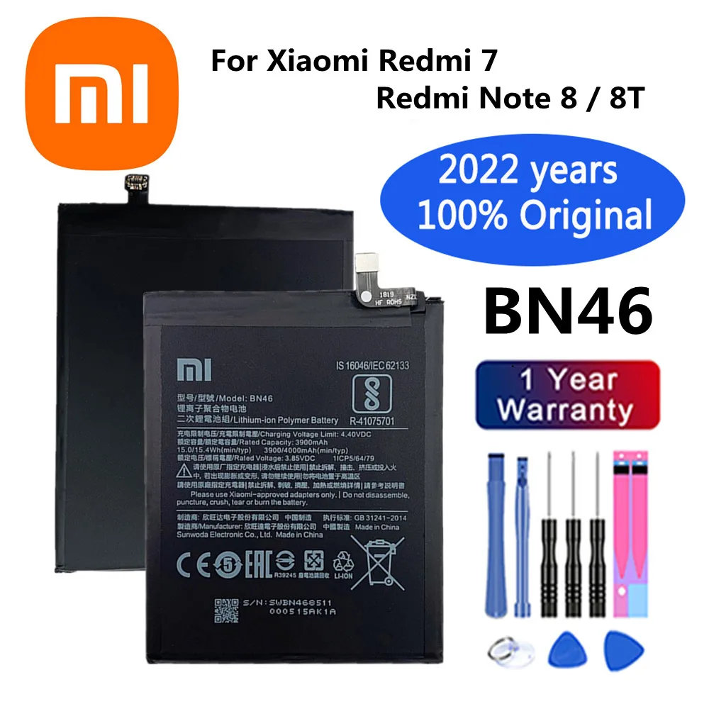 

Аккумулятор BN46 для Xiaomi Redmi 7/Note8/Note 8/8T, 2022 мАч