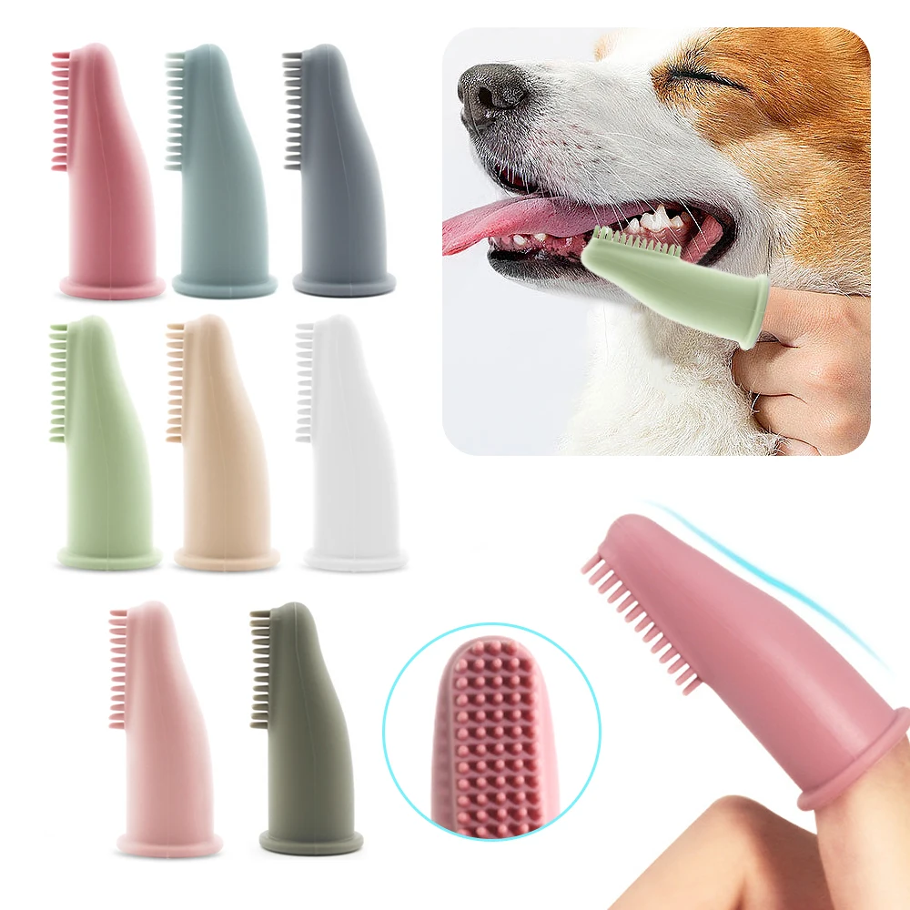 

Protect Pet's Supplies Finger Super Cat Bad Pet Breath Teddy Soft Teeth Tartar Brush Pets Cleaning Dog Tool Dog Teeth Toothbrush