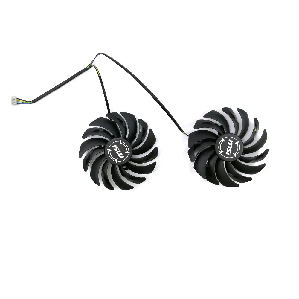 Охладитель графического процессора MSI GeForce GTX1060 GDDR5X 2 шт. 95 мм 4 контакта PLD10010S12HH