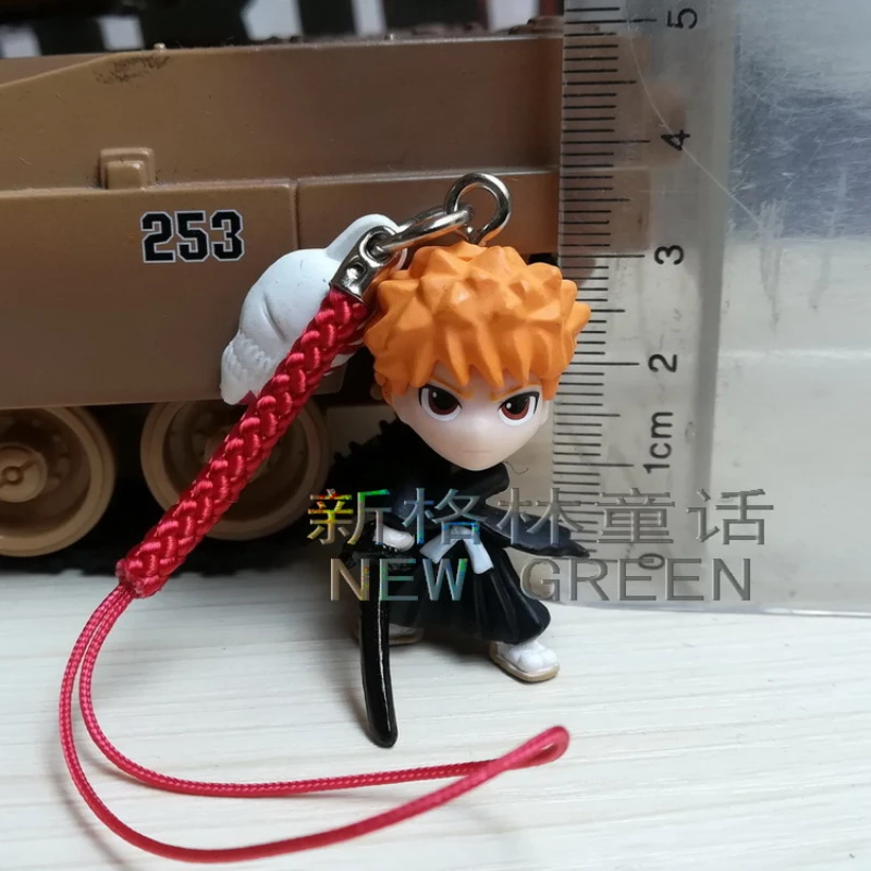 

Bandai Genuine Gacha Toys BLEACH Hisagi Shuuhei Hitsugaya Toushirou Kurotsuchi Mayuri Urahara Kisuke Action Figure Phone Charms