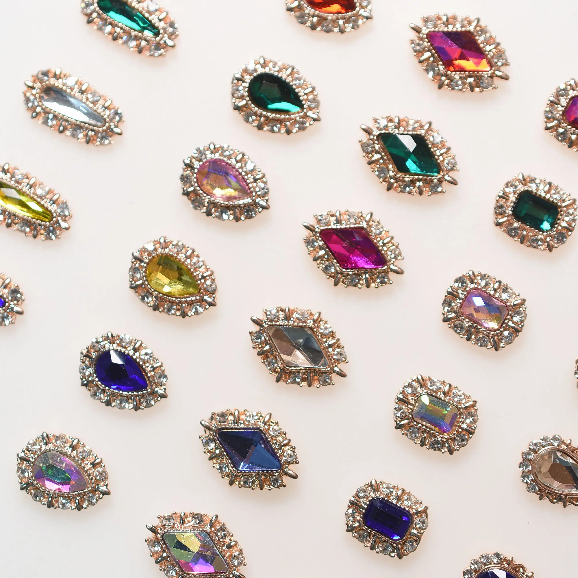 10PCs Mixed Rose Gold 3D luxury Alloy Rhinestones Nail Art Charms Zircon Diamond Crystal DIY Jewelry Gems Korea New Arrival 2023 images - 4