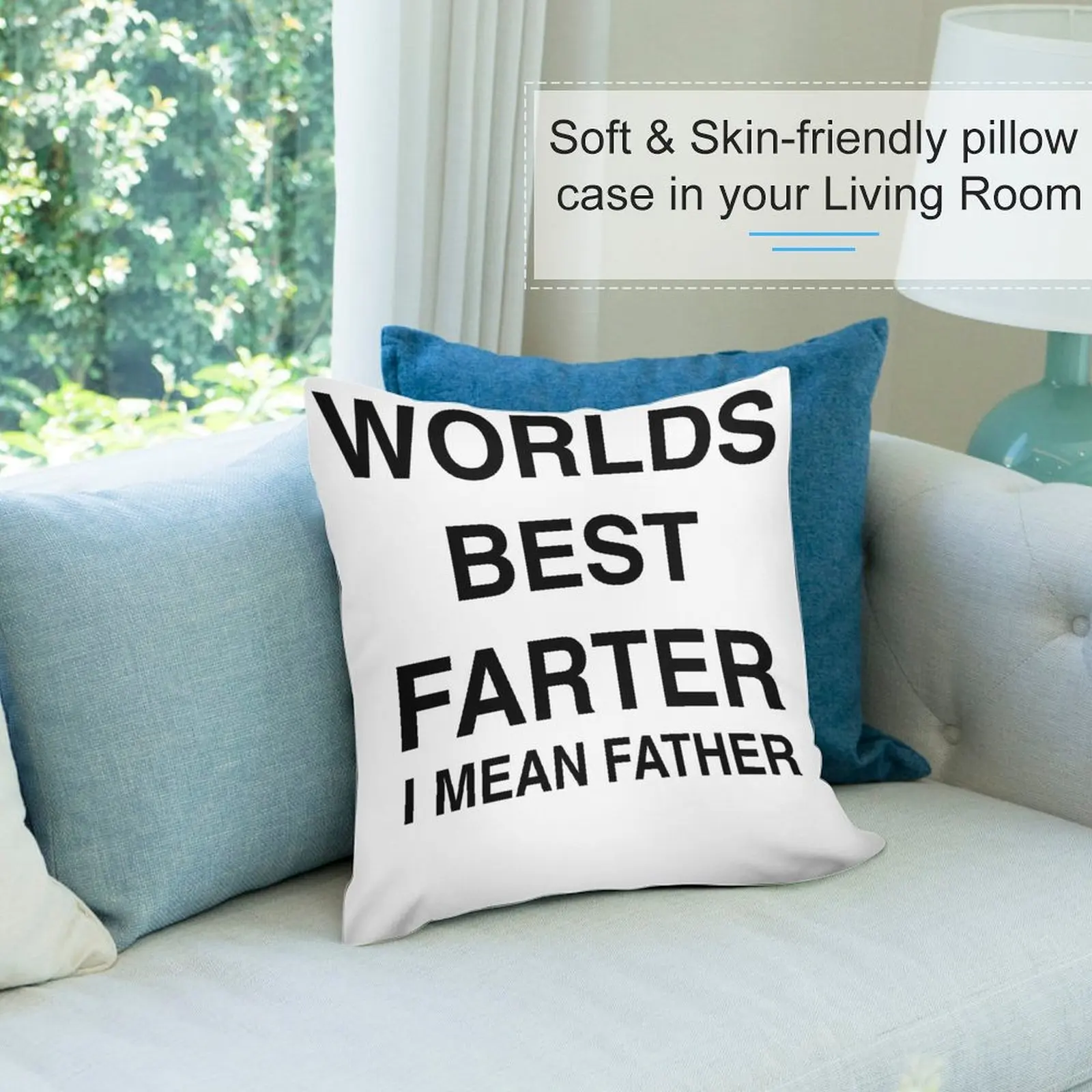 Лучший в мире отец фартер папа Фарт-дизайн декоративная подушка