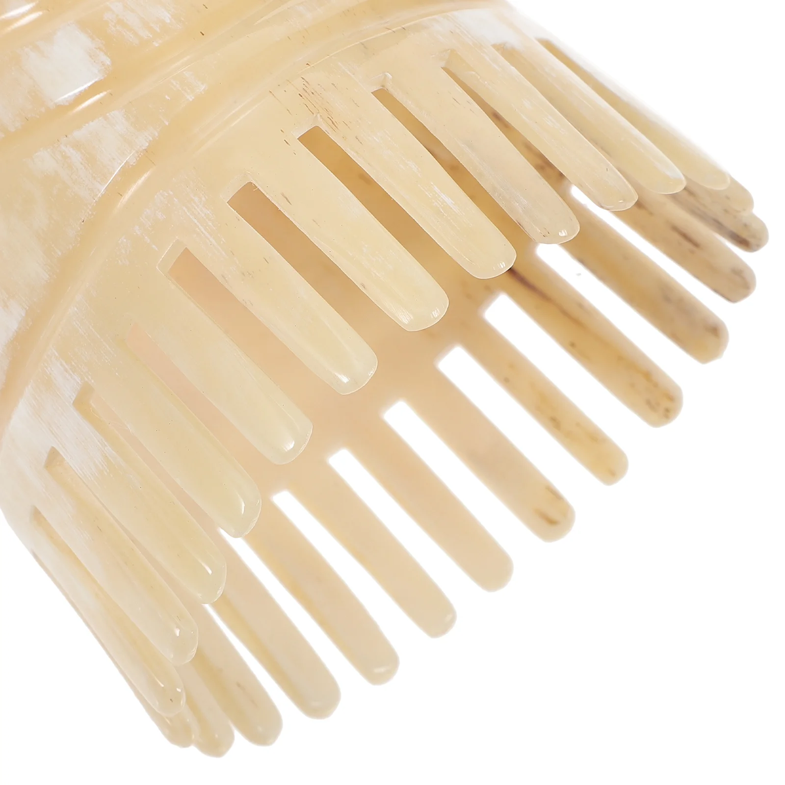 Расческа для волос из натурального бычьего рога Антистатическая портативная