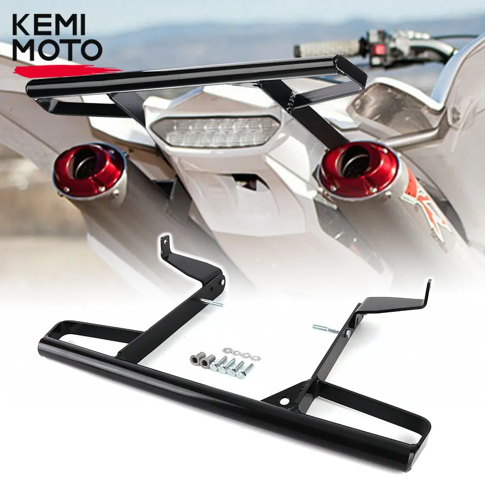 

KEMIMOTO ATV Upgraded Rear Aluminum Bumper Wide Grab Bar Bracket Stand Mounted for Yamaha Raptor YFM700 700R 2006-2022 2023