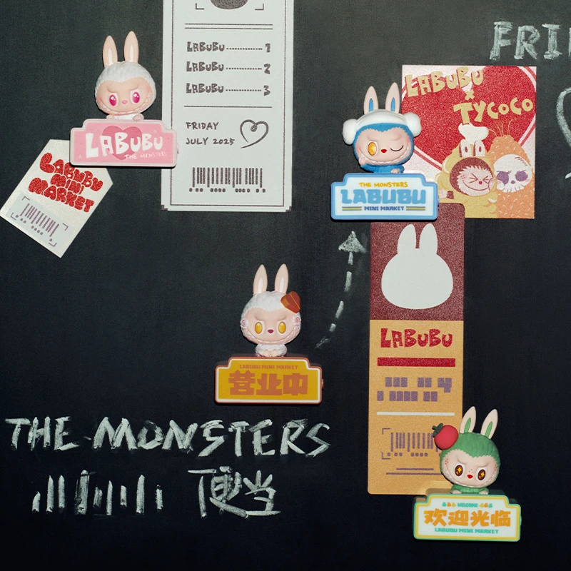 Фото POP MART THE MONSTERS Wacky Mart Series-Fridge Magnet Blind Box 1 шт./6 шт. POPMART слепая коробка Limited to 2 шт. на заказ №5