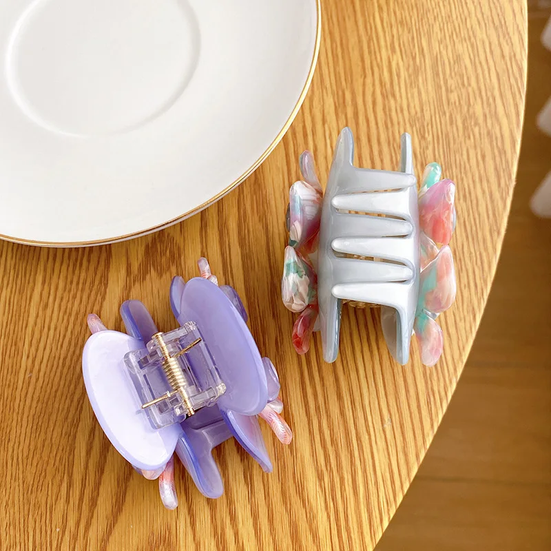 YHJ красивый коготь для волос с цветком камелии японский классический стиль