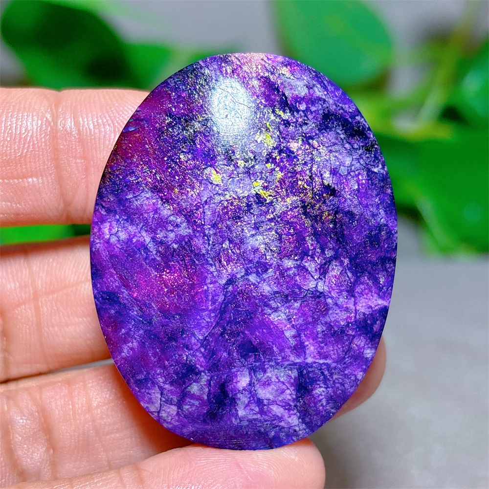Фиолетовый лунный камень пальмовый кристалл натуральный кварцевый минералы